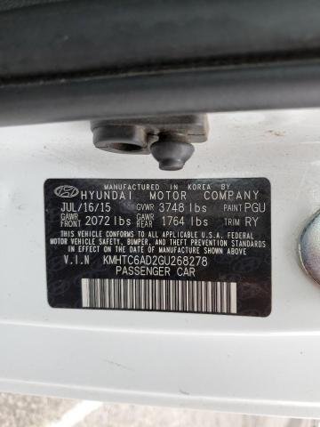 Photo 10 from auction – 2016 HYUNDAI VELOSTER with VIN KMHTC6AD2GU268278