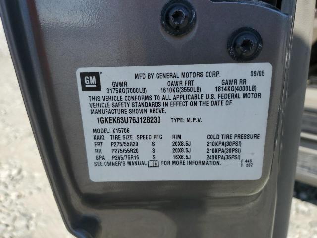 Photo 10 from auction – 2006 GMC YUKON DENA with VIN 1GKEK63U76J128230