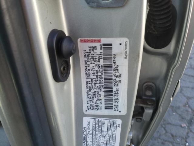 Photo 10 from auction – 2002 TOYOTA CAMRY LE with VIN JTDBE32K320037394