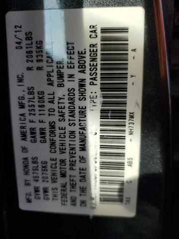 Photo 10 from auction – 2012 HONDA ACCORD EXL with VIN 1HGCP3F80CA029666