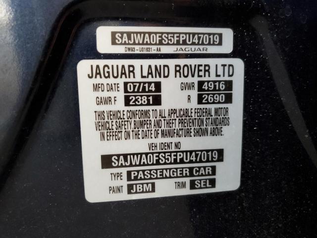 Photo 10 from auction – 2015 JAGUAR XF 2.0T PR with VIN SAJWA0FS5FPU47019