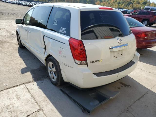 Photo 3 from auction – 2008 NISSAN QUEST S with VIN 5N1BV28U58N117774