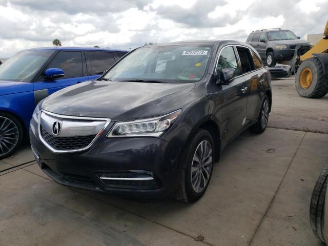 Photo 2 from auction – 2014 ACURA MDX TECHNO with VIN 5FRYD4H44EB038764