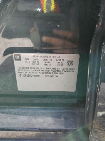 Photo 10 from auction – 2012 CHEVROLET SONIC LT with VIN 1G1JD6SB0C4169564