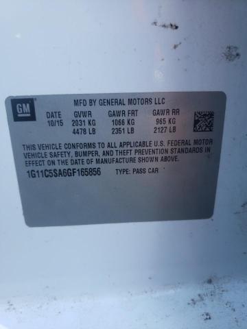 Photo 10 from auction – 2016 CHEVROLET MALIBU LIM with VIN 1G11C5SA6GF165856