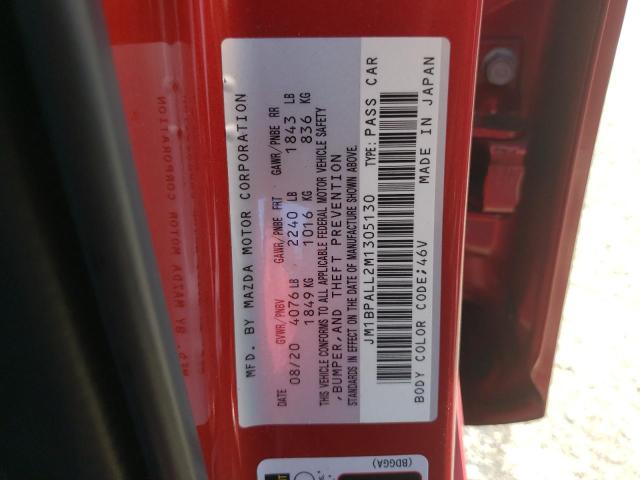 Zdjęcie 10 z aukcji – 2021 MAZDA 3 PREFERRE z VIN JM1BPALL2M1305130