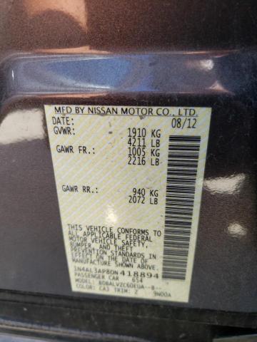 Photo 10 from auction – 2013 NISSAN ALTIMA 2.5 with VIN 1N4AL3AP8DN418894