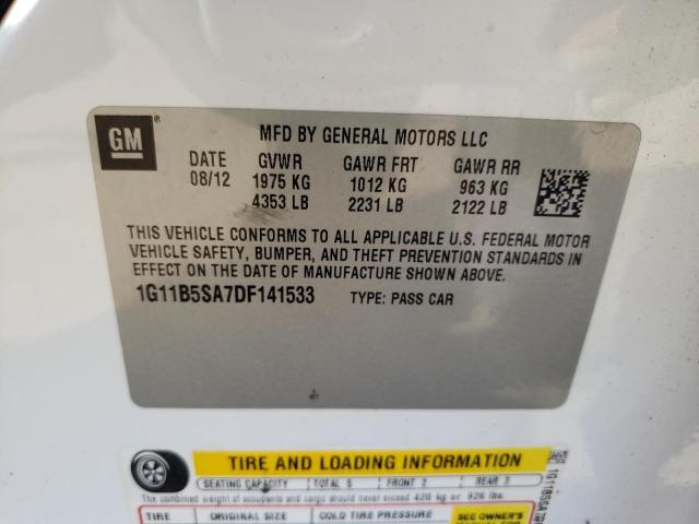 Photo 10 from auction – 2013 CHEVROLET MALIBU LS with VIN 1G11B5SA7DF141533