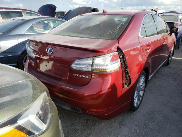Photo 4 from auction – 2010 LEXUS HS 250H with VIN JTHBB1BA9A2020332
