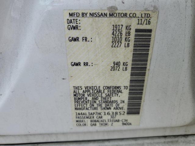 Photo 10 from auction – 2017 NISSAN ALTIMA 2.5 with VIN 1N4AL3AP7HC163852