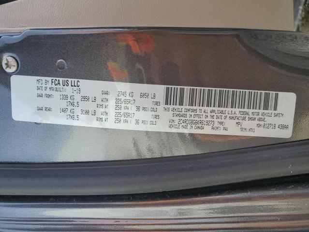 Photo 10 from auction – 2019 DODGE GRAND CARA with VIN 2C4RDGBG6KR619273