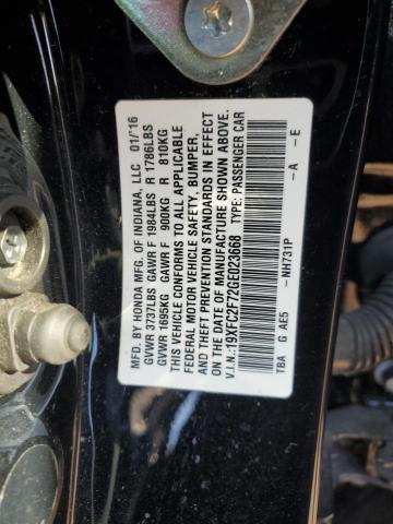 Photo 10 from auction – 2016 HONDA CIVIC EX with VIN 19XFC2F72GE023668