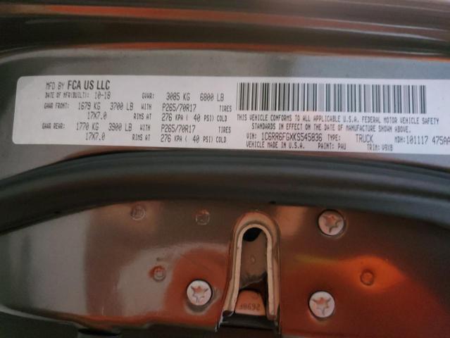 Photo 10 from auction – 2019 RAM 1500 CLASS with VIN 1C6RR6FGXKS545836