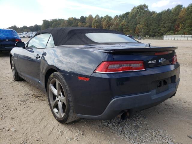 Photo 3 from auction – 2014 CHEVROLET CAMARO LT with VIN 2G1FB3D37E9155337