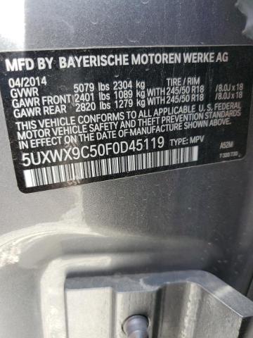 Photo 10 from auction – 2015 BMW X3 XDRIVE2 with VIN 5UXWX9C50F0D45119