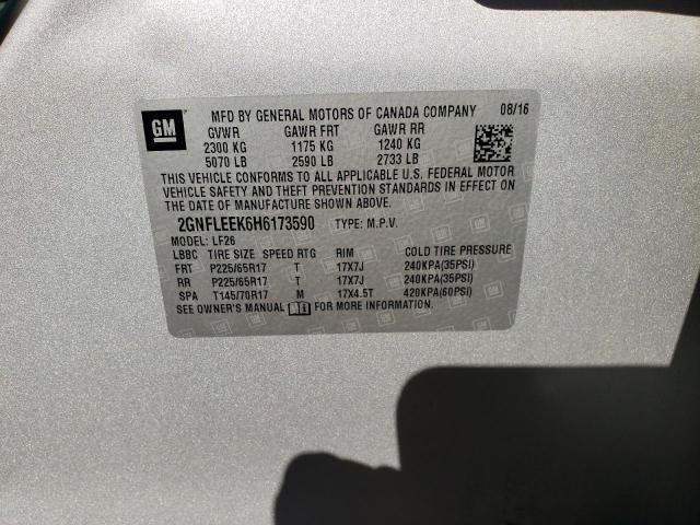 Photo 10 from auction – 2017 CHEVROLET EQUINOX LS with VIN 2GNFLEEK6H6173590