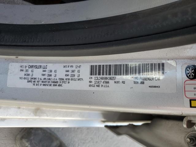 Photo 10 from auction – 2008 CHRYSLER SEBRING LX with VIN 1C3LC46K08N186257