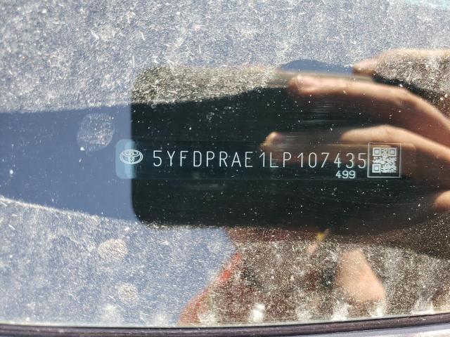 Photo 10 from auction – 2020 TOYOTA COROLLA SE with VIN 5YFDPRAE1LP107435