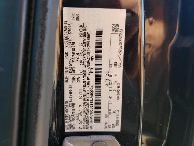 Photo 10 from auction – 2014 FORD ESCAPE TIT with VIN 1FMCU0J98EUA89004