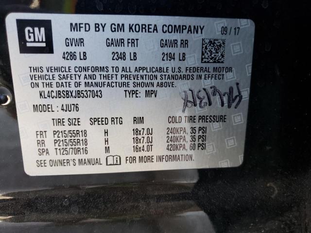 Photo 10 from auction – 2018 BUICK ENCORE PRE with VIN KL4CJBSBXJB537043