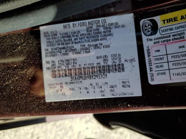 Photo 10 from auction – 2011 FORD FUSION with VIN 3FAHP0JA9BR295324