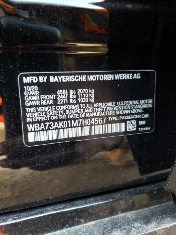Photo 10 from auction – 2021 BMW 228XI with VIN WBA73AK01M7H04567