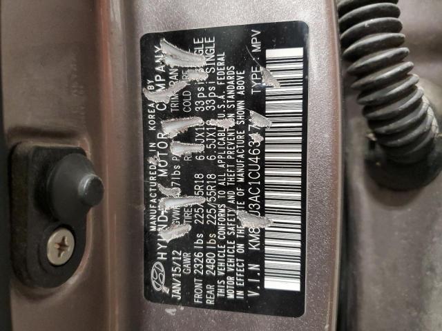 Photo 10 from auction – 2012 HYUNDAI TUCSON GLS with VIN KM8JU3AC1CU463471