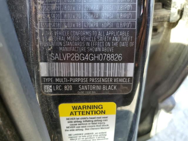 Photo 10 from auction – 2016 LAND ROVER RANGE ROVE with VIN SALVP2BG4GH078826