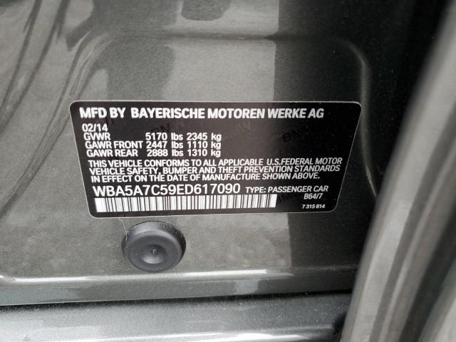 Photo 10 from auction – 2014 BMW 528 XI with VIN WBA5A7C59ED617090