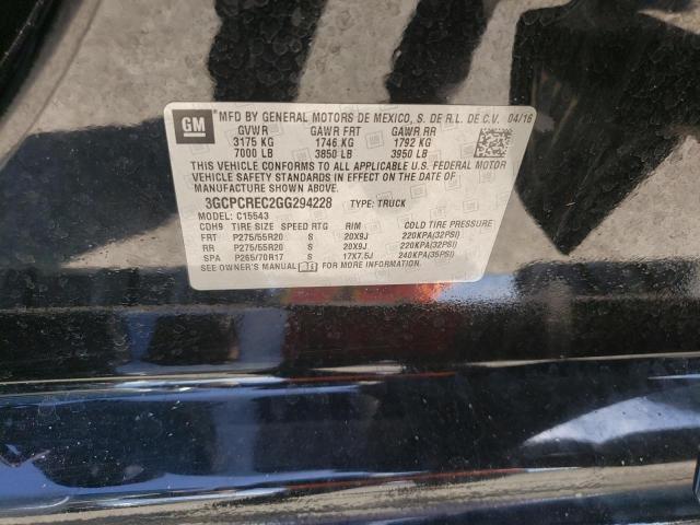 Photo 10 from auction – 2016 CHEVROLET 1500 with VIN 3GCPCREC2GG294228