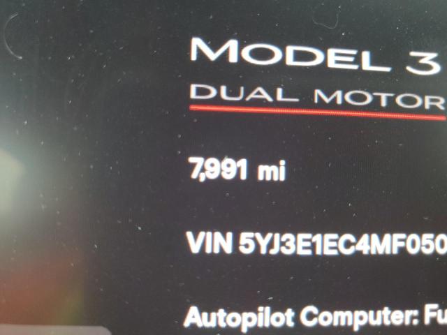 Photo 8 from auction – 2021 TESLA MODEL 3 with VIN 5YJ3E1EC4MF050060