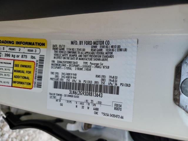 Photo 10 from auction – 2013 LINCOLN MKZ with VIN 3LN6L2G93DR813643