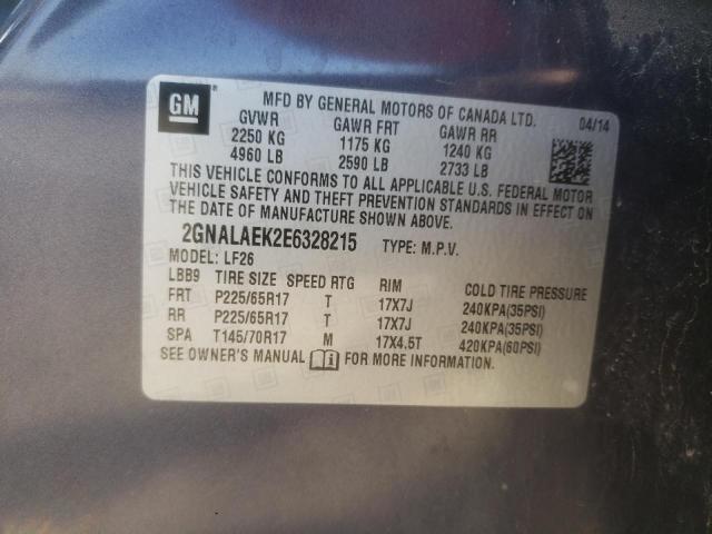 Photo 10 from auction – 2014 CHEVROLET EQUINOX LS with VIN 2GNALAEK2E6328215