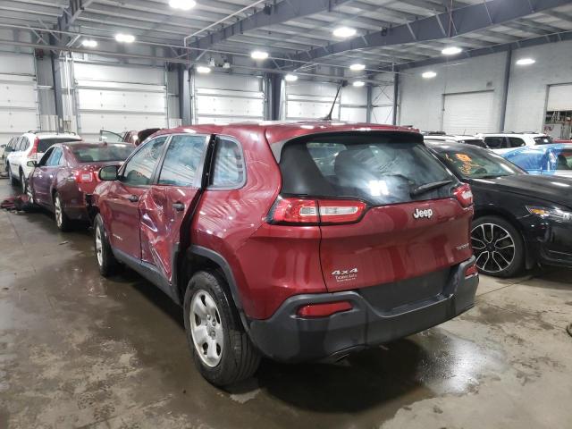 Photo 3 from auction – 2016 JEEP CHEROKEE S with VIN 1C4PJMABXGW371905