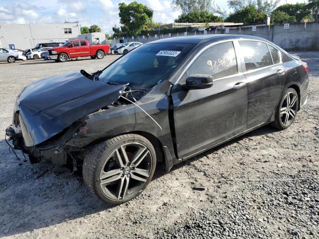 HONDA ACCORD EXL 2015 with VIN 1HGCR2F86FA263402 - Photo from auction