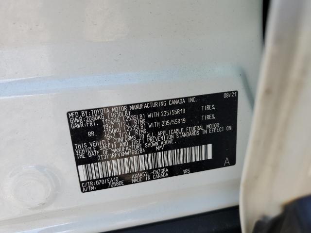 Photo 10 from auction – 2021 TOYOTA RAV4 LIMIT with VIN 2T3Y1RFVXMW168284