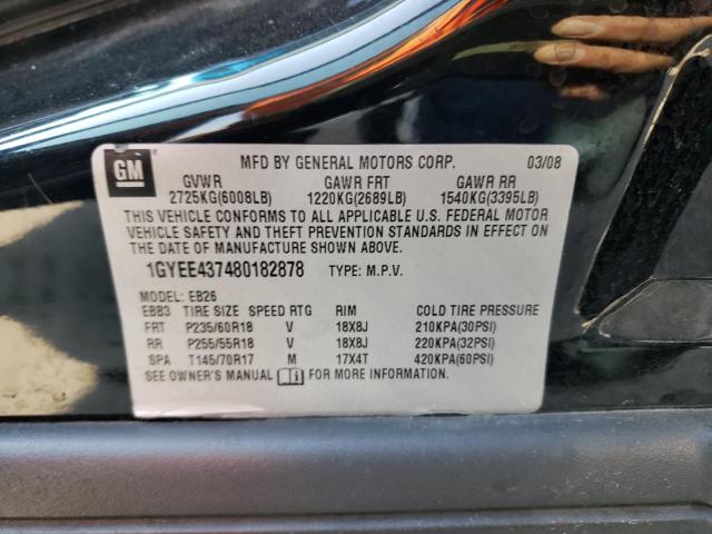 Photo 10 from auction – 2008 CADILLAC SRX with VIN 1GYEE437480182878