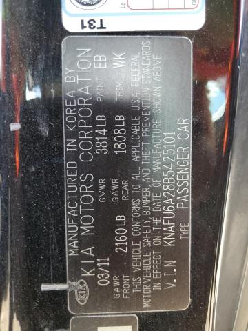 Foto 10 de la subasta – 2011 KIA FORTE EX con VIN KNAFU6A28B5425101