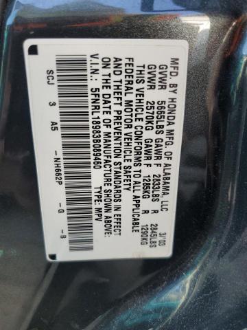 Photo 10 from auction – 2003 HONDA ODYSSEY EX with VIN 5FNRL18983B089460