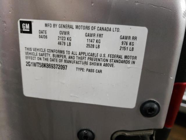 Photo 10 from auction – 2006 CHEVROLET IMPALA LT with VIN 2G1WT58K869372097
