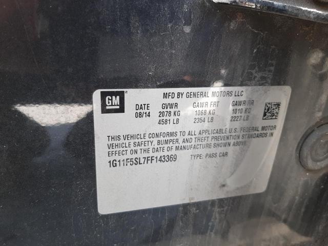 Photo 10 from auction – 2015 CHEVROLET MALIBU LTZ with VIN 1G11F5SL7FF143369