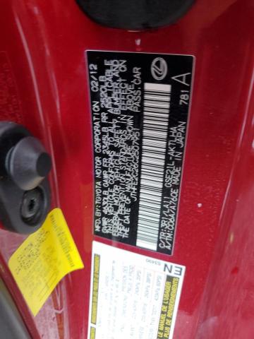 Photo 10 from auction – 2012 LEXUS IS 350 with VIN JTHFE2C26C2507951