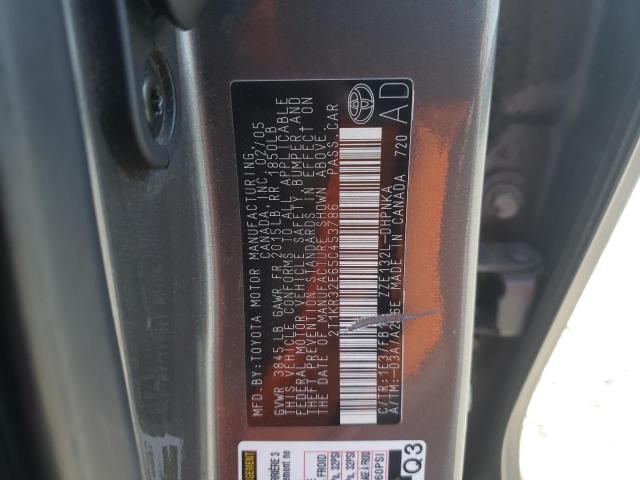 Photo 10 from auction – 2005 TOYOTA COROLLA MA with VIN 2T1KR32E65C453786