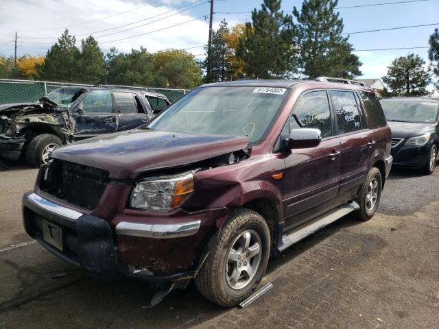 Photo 2 from auction – 2007 HONDA PILOT EXL with VIN 2HKYF18587H523450