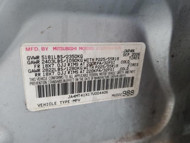 Photo 10 from auction – 2007 MITSUBISHI OUTLANDER with VIN JA4MT41X17U004406