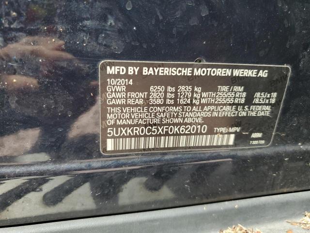 Photo 10 from auction – 2015 BMW X5 XDRIVE3 with VIN 5UXKR0C5XF0K62010