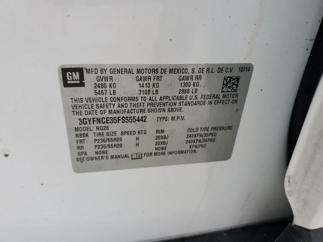Photo 10 from auction – 2015 CADILLAC SRX PERFOR with VIN 3GYFNCE35FS555442