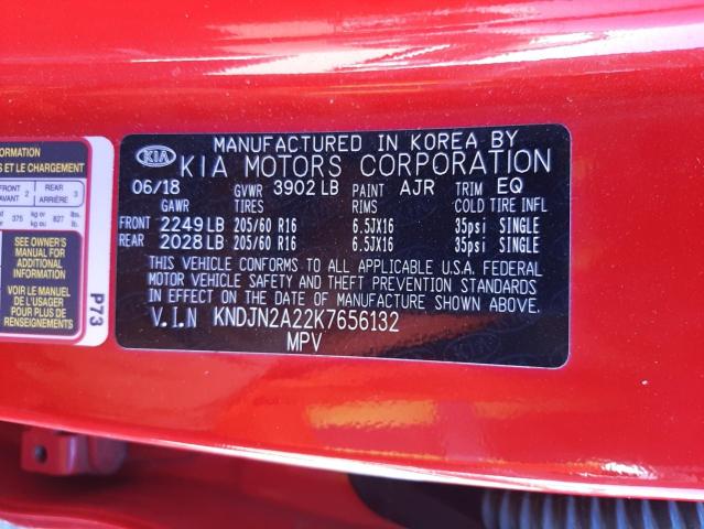 Photo 10 from auction – 2019 KIA SOUL with VIN KNDJN2A22K7656132