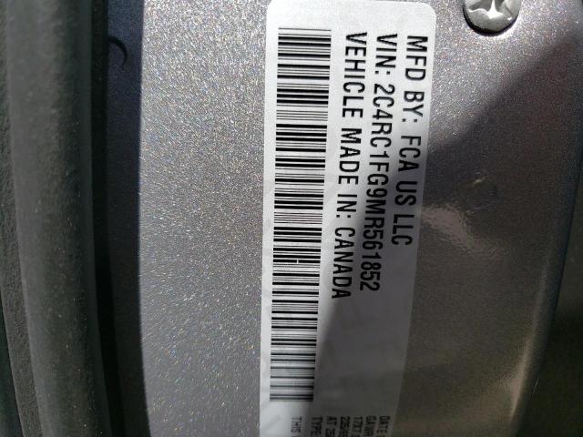 Photo 10 from auction – 2021 CHRYSLER PACIFICA T with VIN 2C4RC1FG9MR561852