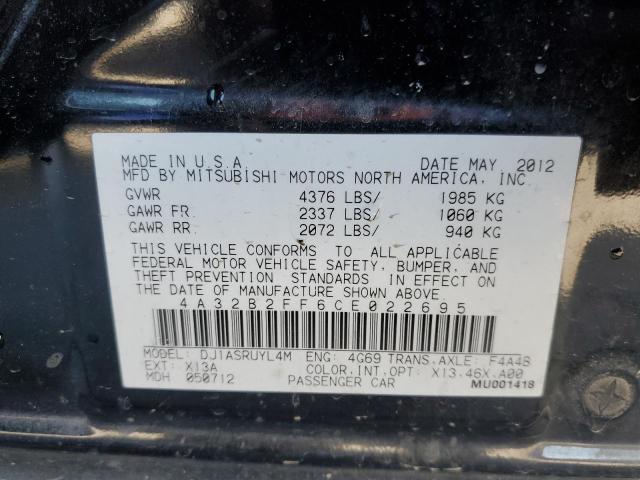 Фото 10 с аукциона – 2012 MITSUBISHI GALANT FE с VIN 4A32B2FF6CE022695